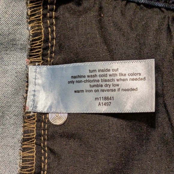 Lane Bryant Jegging Sz 24 High Rise Dark Denim Super Stretch 3 Button - Picture 6 of 7